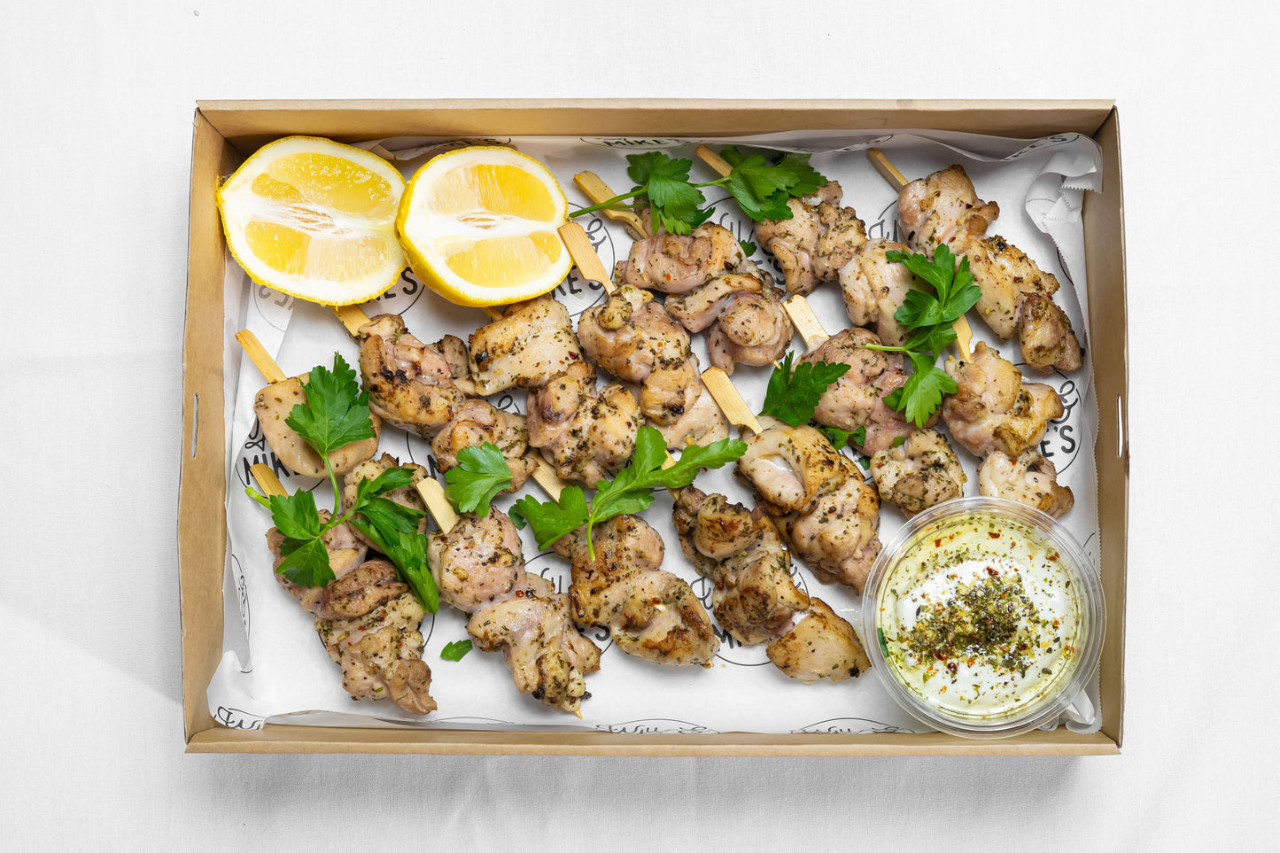 Mini Chicken Souvlakia (14 pieces)