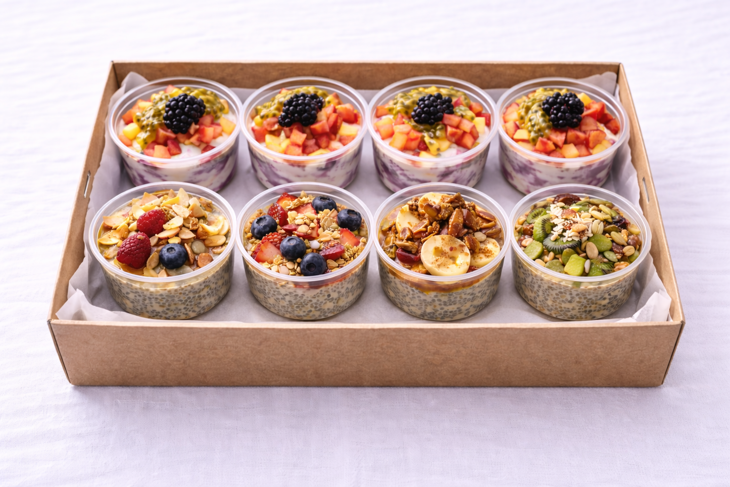 Berry Yogurt & Chia Breakfast Cups - Pack of 8