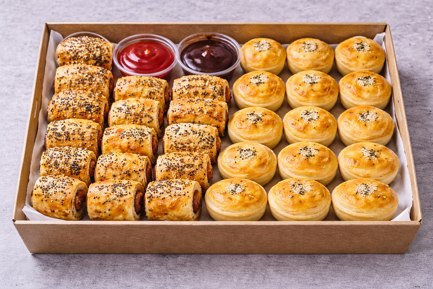 Sausage Roll and Meat Pie Platter - Pack of 30