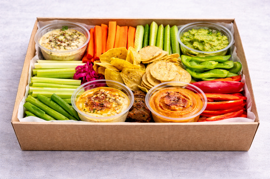 Artisanal crudité and dip platter - Serves 15