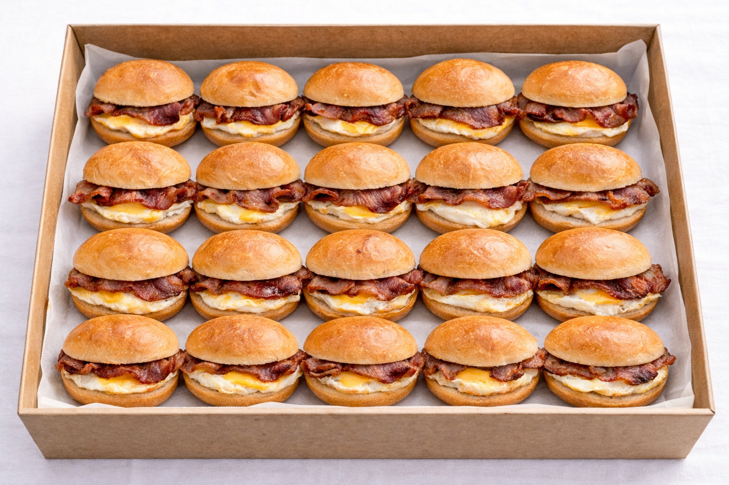 Bacon and Egg Slider Platter - Pack of 12