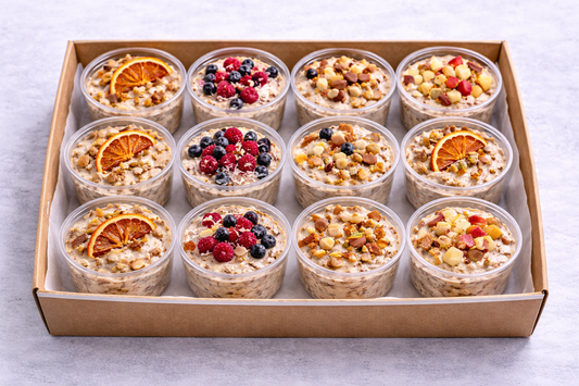 Bircher Muesli Overnight Oats Cups Platter - Pack of 16 (Copy)
