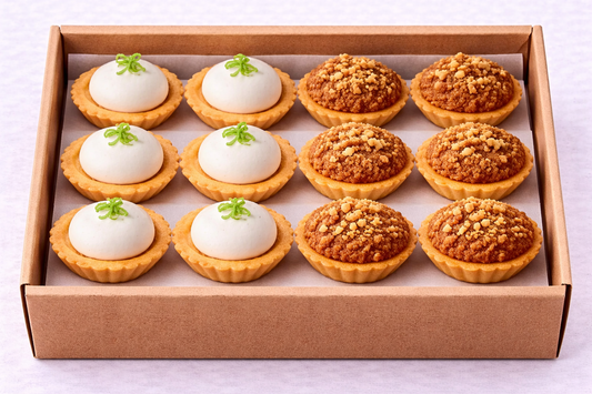 Gluten Free Cocktail Citrus and Pear & Hazelnut Tartlets - Pack of 12