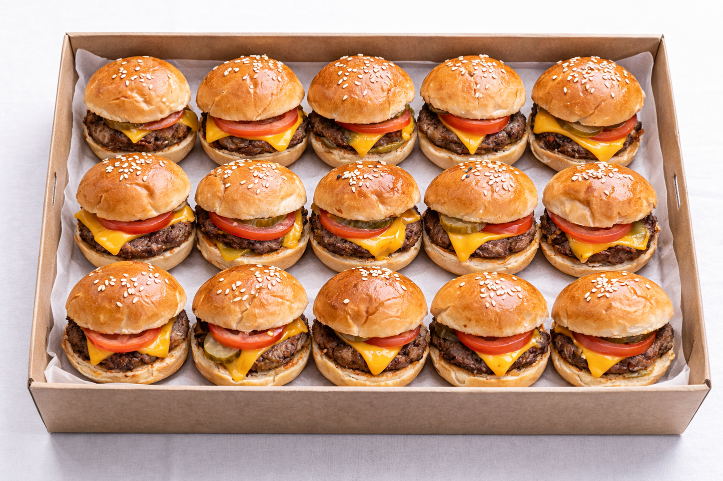 Mini Cheeseburger Platter - Pack of 15