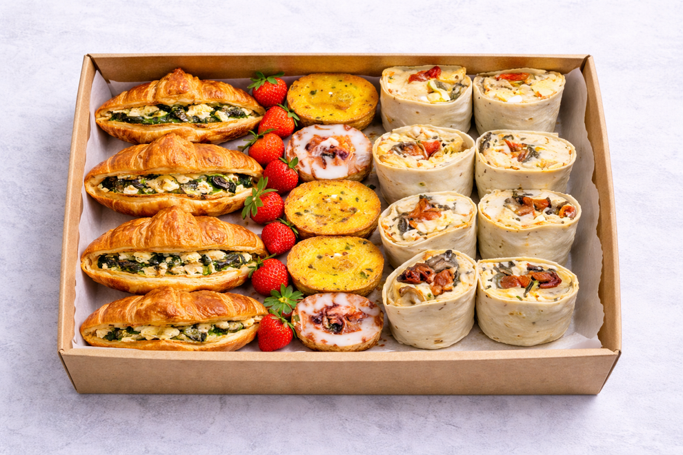 Sweet & Savoury Vegetarian Breakfast Box – Will and Mikes Online Catering